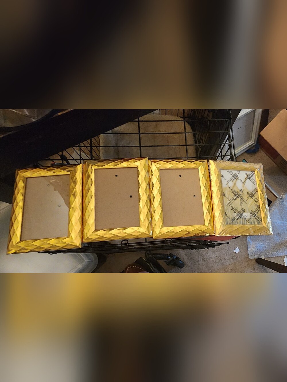 Shimmering Gold Multi-Frame Set - Four Piece Picture Frame Collection